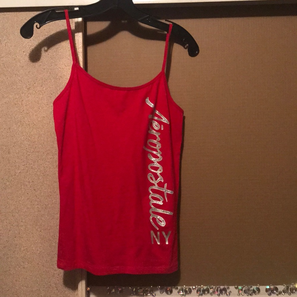 Aeropostale Red spaghetti strap tank top